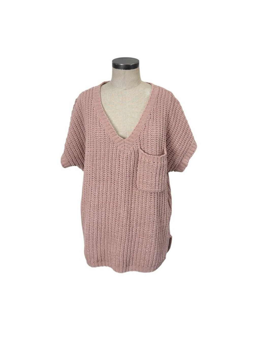 Anthropologie POL Chunky Knit Sweater Small Pink